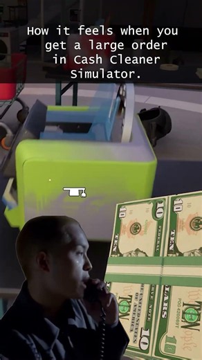 How it feels taking cash orders in Cash Cleaner Simulator