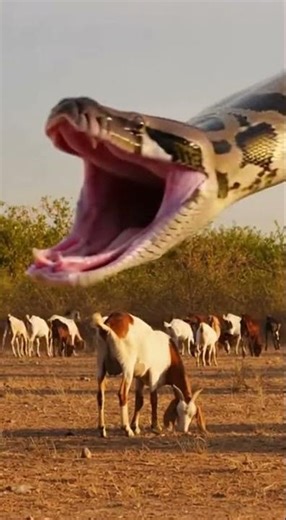 When a Python Strikes Goat in Danger