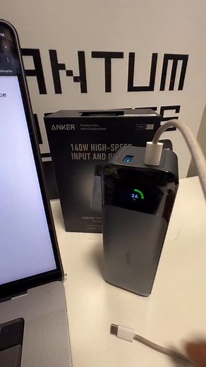1.7K views · 3 comments | A power bank that charges your laptop. Get the Anker 140W high-speed power bank for only $22,173.91 plus tax. | Quantum Concepts | Facebook