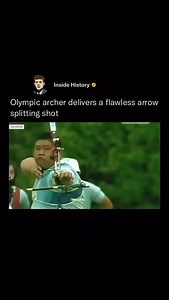 FLAWLESS 🏹🤯 Back in 2008, an archer pulled off a moment that people still talk about. During a practice round, he released an arrow that sliced cleanly through another already lodged in the target. It drove straight down the center from end to end, creating a scene so precise it looked nearly impossible to replicate on purpose. The shot left everyone watching in disbelief—almost as if perfect concentration had taken visible shape. Archery experts note that arrows flex and vibrate in flight, an