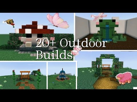 20+ Outdoor Builds In Minecraft ✨🎀