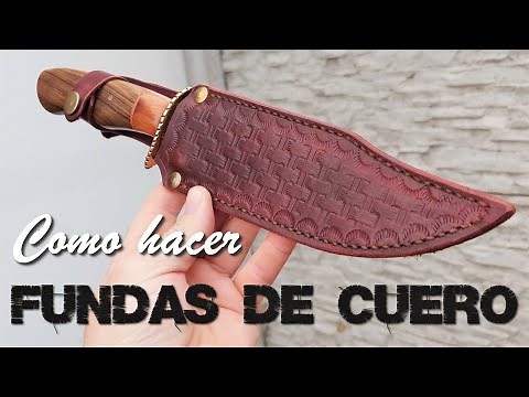 How to make a LEATHER SHEATH or COVER for a KNIFE