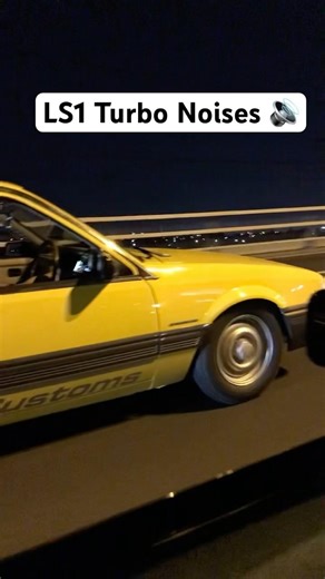 Turbo LS1 sounds in a Holden VL Commodore #car #v8 #turbo #sound #viral #shorts #gm
