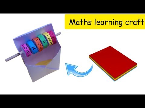 Paper crafts || DIY || How to make maths learning craft with paper || Simple craft ideas