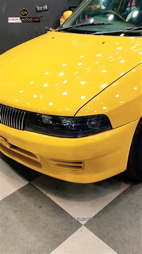 Lancer yellow paint | Lancer Modified | Yellow Lancer | EUROPA AUTOZCARE