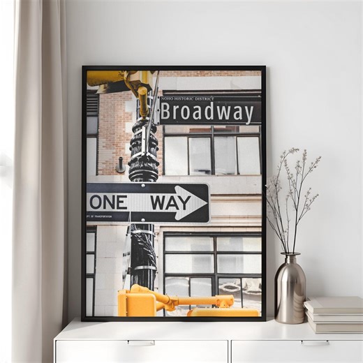 New York City Print Broadway Poster Manhattan Wall Art Broadway Sign Photography Print Musical Theater Photography Urban New York Poster - Etsy