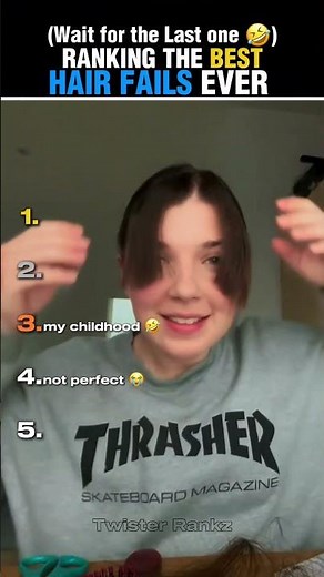 Ranking The Best Hair Fails Ever! 💇‍♂️😂 #shorts #hairfail #viral #usa