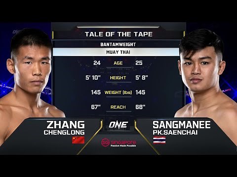 Zhang Chenglong vs. Sangmanee PK.Saenchai | ONE Championship Full Fight