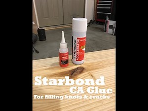 Using Starbond CA Glue to Fill Cracks in Table Surfaces