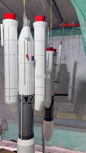 ISRO LVM 3 ROCKET MODEL #rocketmodel #pvcfabrication