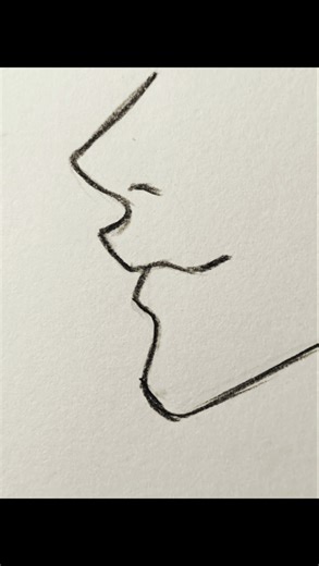 Drawing profile view perfectly for beginners ❤️ #ArtMuseStudio