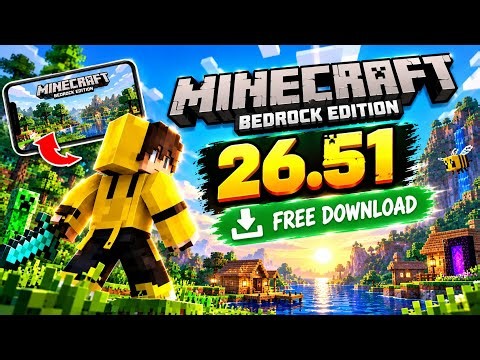 Minecraft Bedrock 26.51 🔥 MCPE Latest Update | Free Download