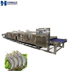 [Hot Item] PLC Industrial Continuous Tunnel Microwave Frozen Shrimp Fish Thawing Machine
