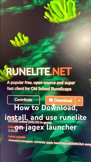 How to Download, install, and use runelite on jagex launcher