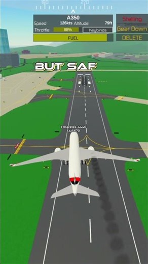 Emergency landing v PTFS #ptfs #emergencylanding #safe #roblox