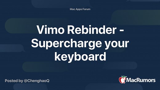 Vimo Rebinder - Supercharge your keyboard