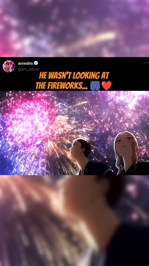 He wasn't looking at the fireworks... 🎆❤️ #MyDressUpDarling #Shorts