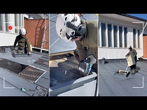 Kattoluukun asennus - Roof hatch installation