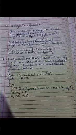 Class:10 Science Chapter:1(Notes)Chemical Formula And Equation