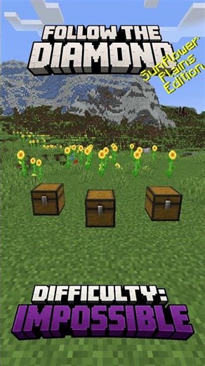 Follow The Diamond - Difficulty: Impossible - Sunflower Plains Edition #minecraft
