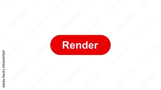 Render Button Click Extreme Close Up Front View Make file to be visible. Rendering is the term used for process that an artist creates what a structure will look like once it has been built. 4K video