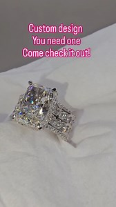 Custom radiant-cut platinum ring featuring a thicker, wider band, premium diamonds, and a hidden halo for maximum brilliance. One of the most beautiful custom designs we’ve created — made specially for one of our favorite customers, part of the Amor family. If you want your own custom design, come check it out today at Amor Jewelers. #amorjewelers #customjewelry #radiantcutdiamond #platinumring #hiddenhalo #customdesign #luxuryjewelry #dfwjeweler #hursttx #northeastmall #engagementringinspo #dia