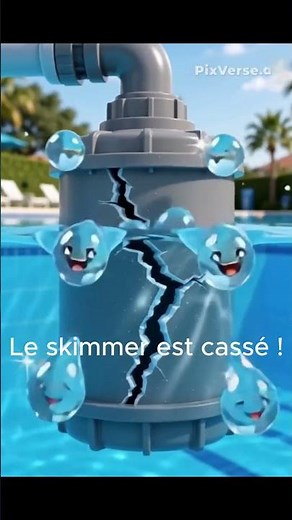 #réparation d'un #skimmer de piscine fendu