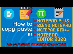 Image to Notepad Plus ,Notepad RTX++ ,Blend Notepad ,Notepad Editor 2020 Copy Paste #Notepadplus