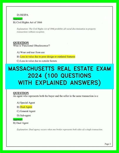 2026 Massachusetts Real Estate Exam Prep 100 Essential Questions With Full Explanations