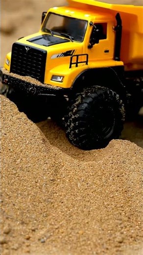 Mini Dump Truck Conquers the Sand Dune! 🚧