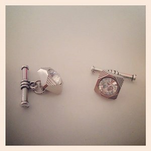DIY Button Cuff Links