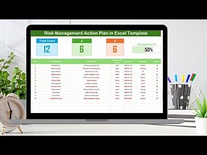Risk Management Action Plan Checklist in Excel