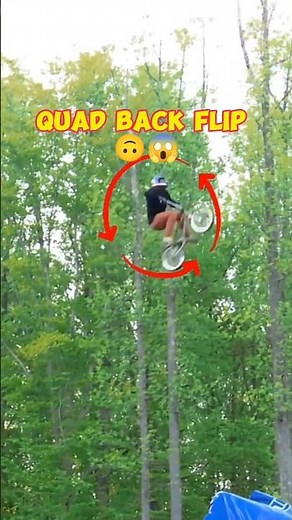 BMX Quad Back Flip 🙃😱 #sports #bmx #backflip