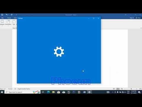 How to setting Microsoft Word