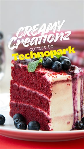 TechnoparkToday(TPT) on Instagram: "Techies of Technopark, your dessert break just got better. Creamy Creationz is coming to the Carnival Building on 17th December 2025, from 9:00 AM onwards, bringing millet ice creams, gluten-free plum cakes, brownies, pistachio kunafa brownies, signature cheesecakes, Matilda cakes, chunk cookies, macarons, butter cream cakes, snacks, and festive hampers. Drop by and savour authentic, handcrafted flavours. @technoparktoday #Technopark #CreamyCreationz #TechiesO