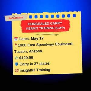 🚨 Get Your Arizona CCW Certificate in Just One Day! $129.99 CCW Training - Legally Carry in 37 States! Take 1 class & get certified! Reserve your seat now! 👇 | Concealed Coalition