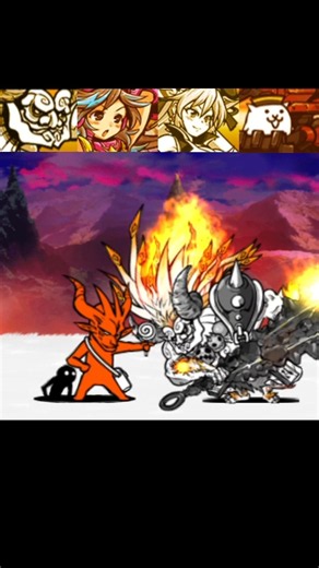 [냥코대전쟁] 꼬맹이 야옹마 vs 울슈레 #냥코대전쟁 #battlecats #にゃんこ大戦争