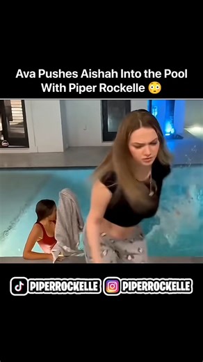 The Pro Gamer on Instagram: "Ava Pushes Aishah Into the Pool With Piper Rockelle #piperrockelle @piperrockelle"