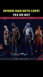 Spider-Man With A Cape!🔥Yes or No? #SpiderMan2PS5 #spiderman2 #ps5 | Open World Video Games