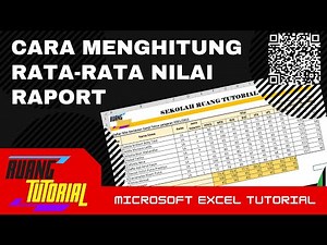Cara Menentukan Jumlah Nilai, Mencari Nilai Rata Rata Mata Pelajaran di Microsoft Excel