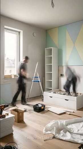 Luxury Kids Bedroom Makeover ✨ From Empty Room to Dream Space#room #renovation #diy