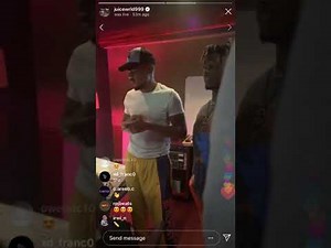 Juice WRLD and Chance the Rapper Freestyle in Studio on Instagram Live