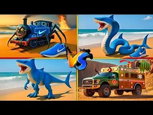 MEGA BRAINROT 🔥 Spider Train vs Brainrot Dinosaur vs Brainrot Snake vs Brainrot Ambulance Tiles Hop