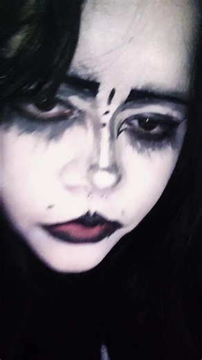 Goth Athena Face Paint Tutorial with Vanilla Scent