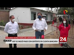 Segundo Bono Familiar Universal: se inició pago a beneficiarios por depósito en cuenta