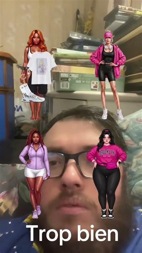 Habillage de femme avec des robes