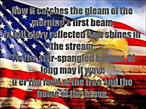 Star Spangled Banner Full Version with Lyrics on Screen