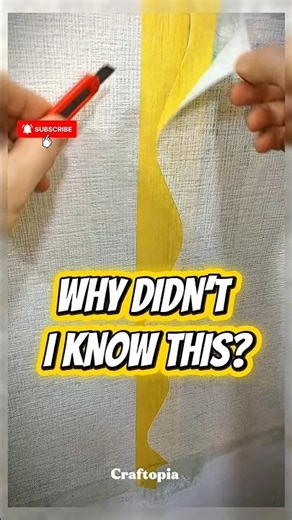 No Tools! Perfect Wallpaper Hanging Trick😳 #wallpaper #Shorts #diy #tricks #tools #tips #howto​