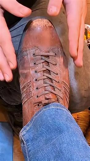 The Art of Shoeshining Work Boots