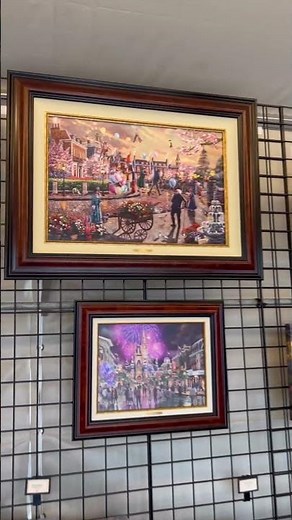 Thomas Kinkade artwork at Epcot's Festival of the Arts in Walt Disney World